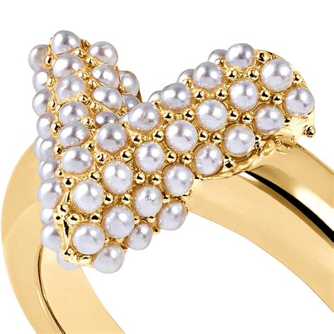 louis vuitton v pearl ring|Essential V Perle Ring S00 .